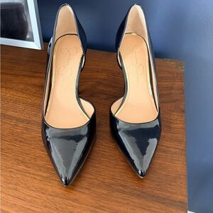 Jessica Simpson Black Patent Leather Heels